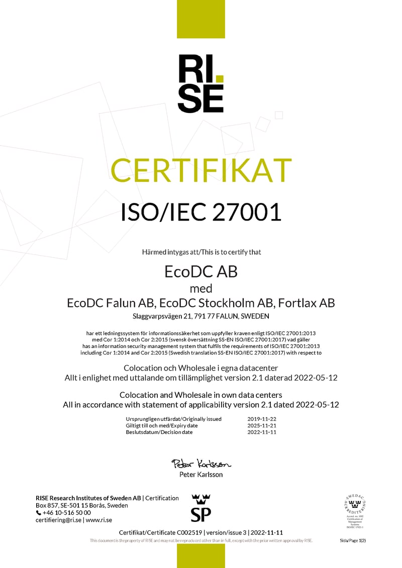 certifikats_mall_27001_sv-eng_2019-05-13_Sida_1